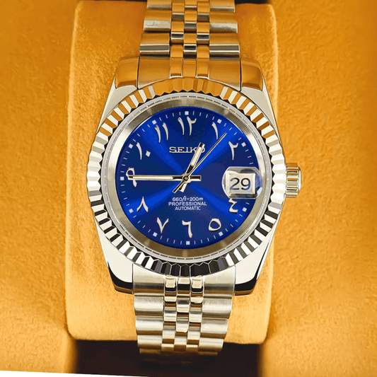 Seiko Mod Datejust Arab Blue - ModGods