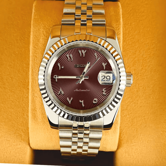 Seiko Mod Datejust Arab Brown - ModGods