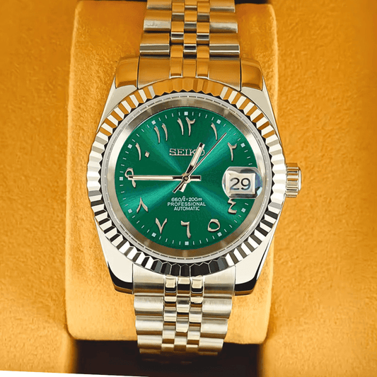 Seiko Mod Datejust Arab Green - ModGods
