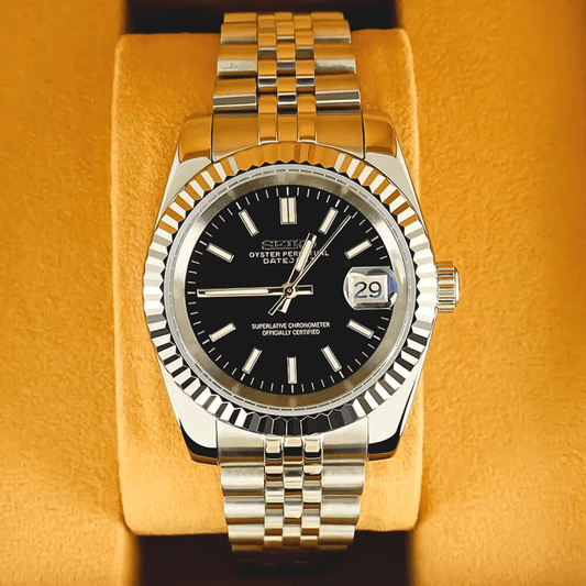 Seiko Mod Datejust Black - ModGods