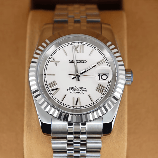 Seiko Mod Datejust Pure White - ModGods