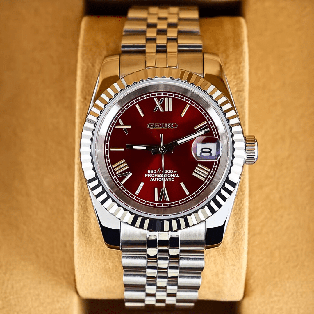 Seiko Mod Datejust Red - ModGods