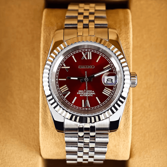 Seiko Mod Datejust Red - ModGods