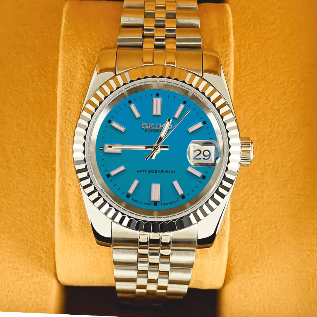 Seiko Mod Datejust Turquoise - ModGods