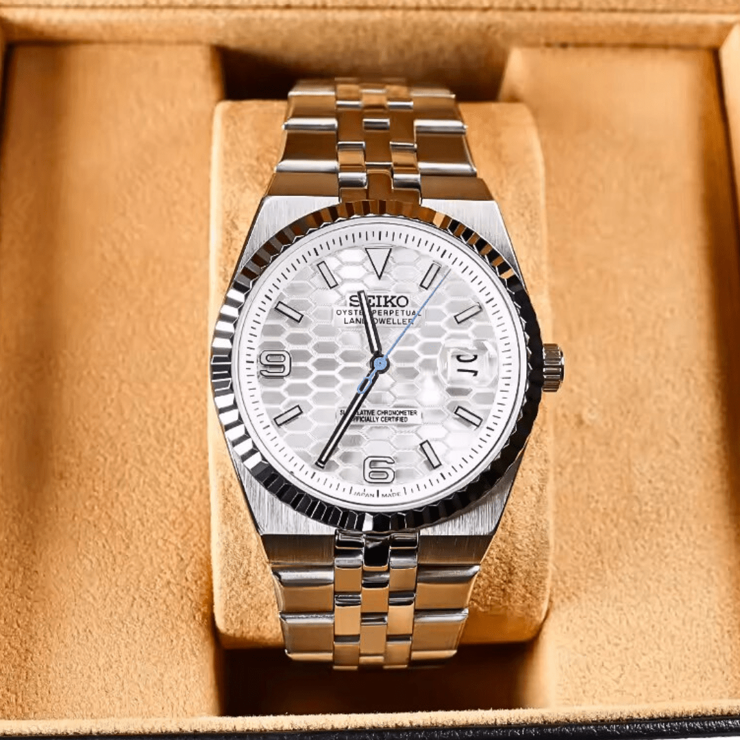 Seiko Mod DateJust White Bee - ModGods