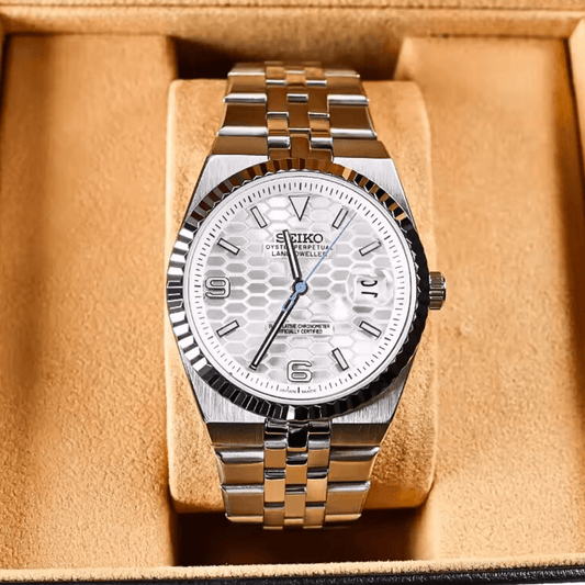 Seiko Mod DateJust White Bee - ModGods