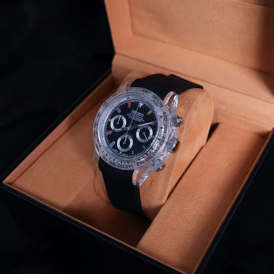 Seiko Mod Daytona Transparent Rainbow - ModGods