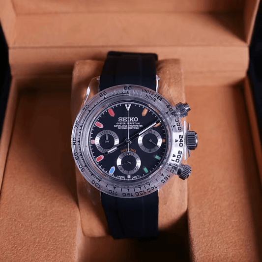 Seiko Mod Daytona Transparent Rainbow - ModGods