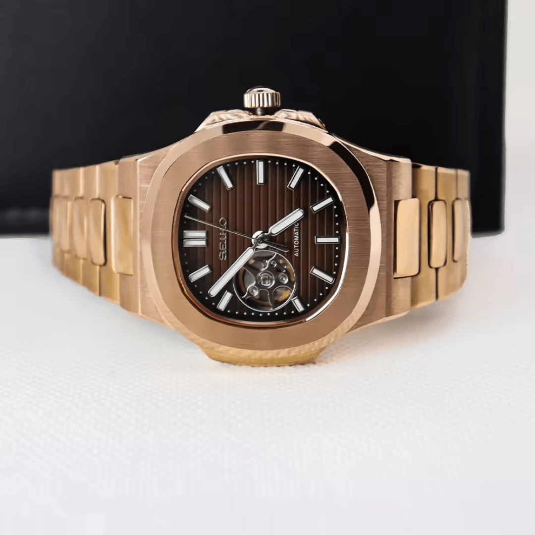 Seiko Mod Nautilus Brown Rose - ModGods