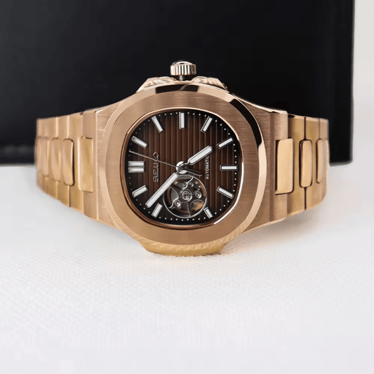 Seiko Mod Nautilus Brown Rose - ModGods