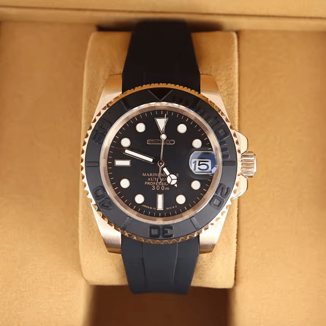 Seiko Mod Submariner Gold Flex - ModGods